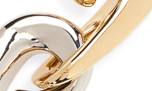 Rabanne Two Tone Hook Link Necklace In Multi