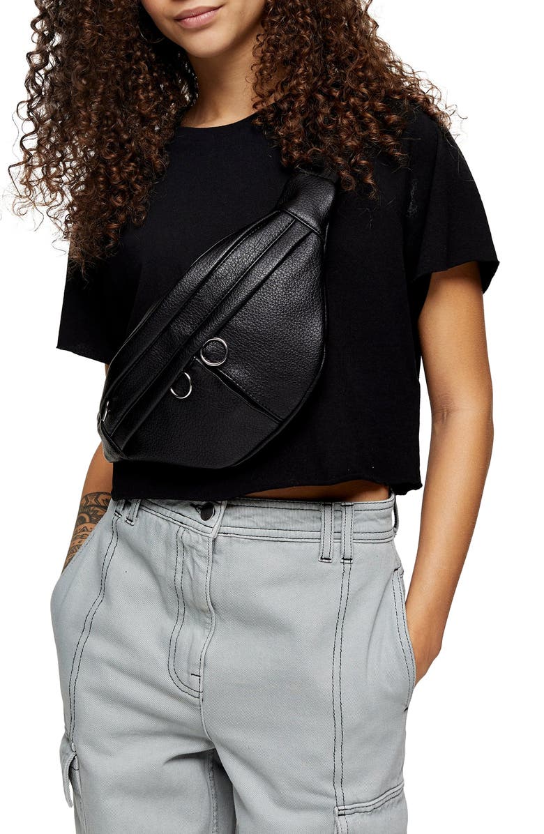 Topshop Raglan Crop T-Shirt, Main, color, 