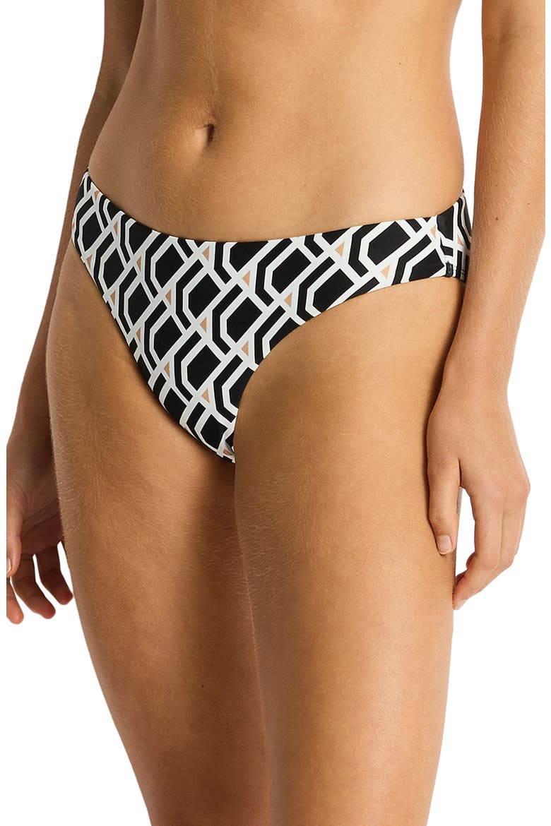 Mid Bikini Bottoms, Alternate, color, BLACK