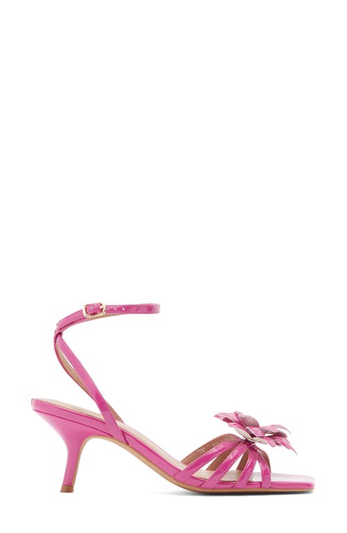 Shop Linea Paolo Candice Flower Sandal In Fuchsia