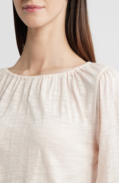 Caslonr Caslon(r) Gathered Neck Top In Pink Peony Bud