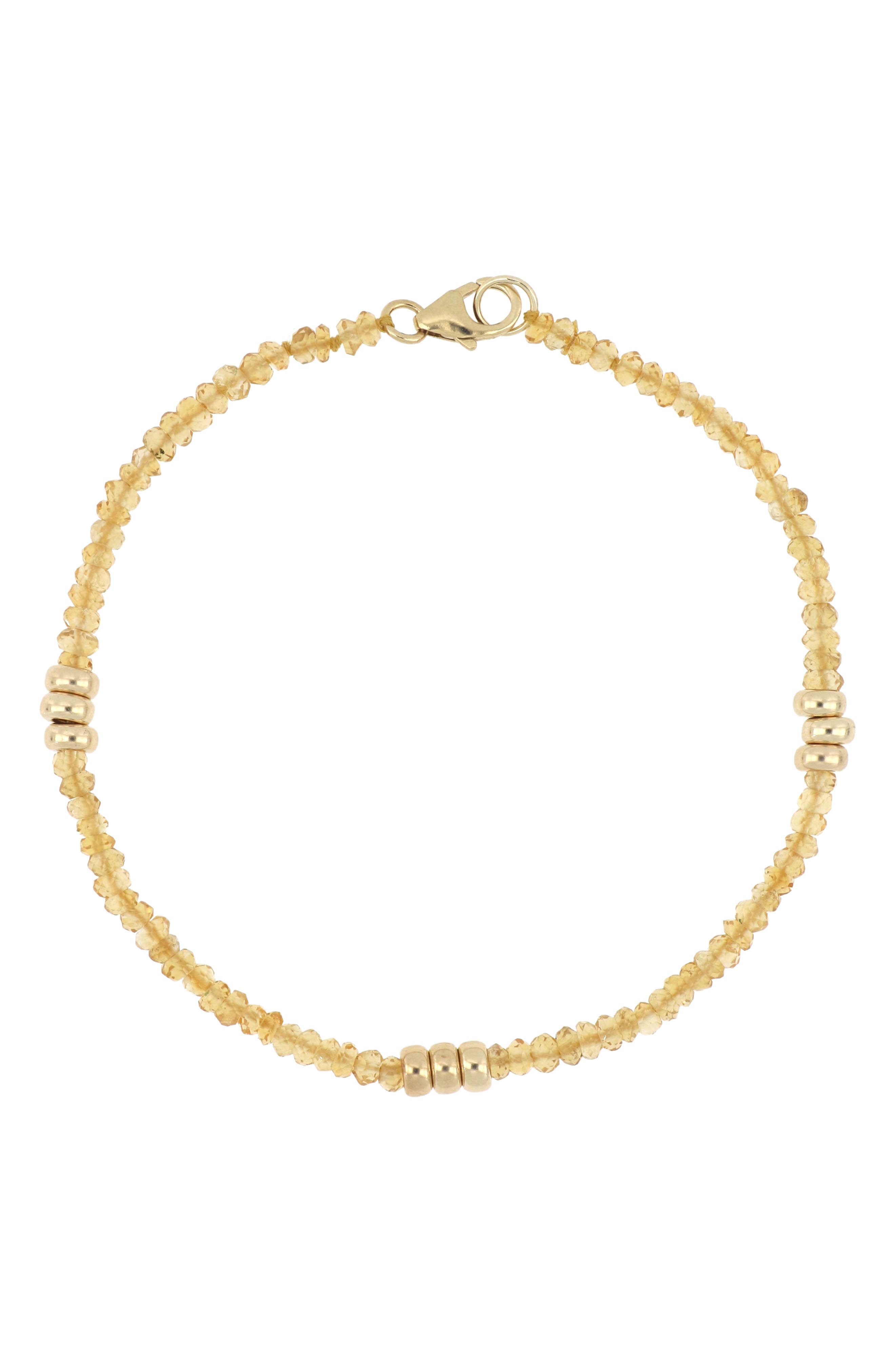 Bony Levy Iris Citrine Bead Bracelet