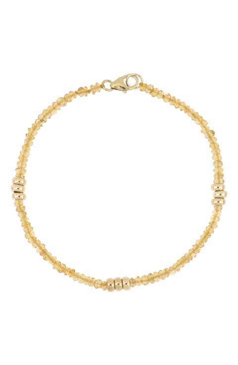 Iris Citrine Bead Bracelet (Nordstrom Exclusive)