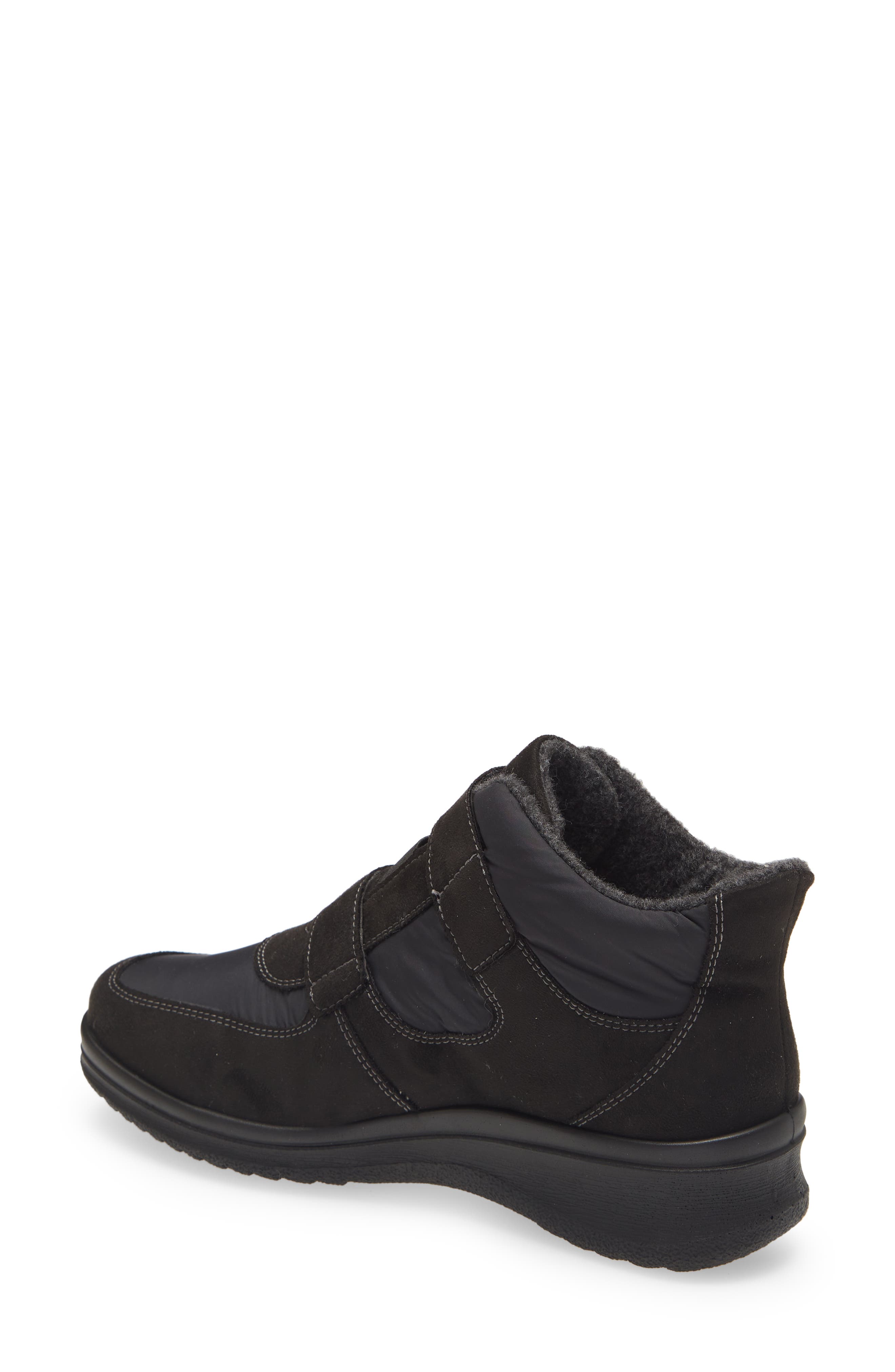 ara Marion Faux Fur Waterproof Gore-Tex<sup>®</sup> Sneaker, Alternate, color, Black