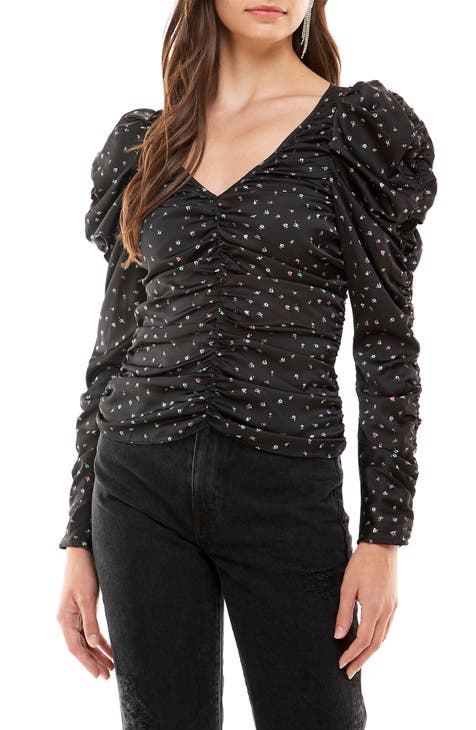 Topanga Ruched Long Sleeve Top