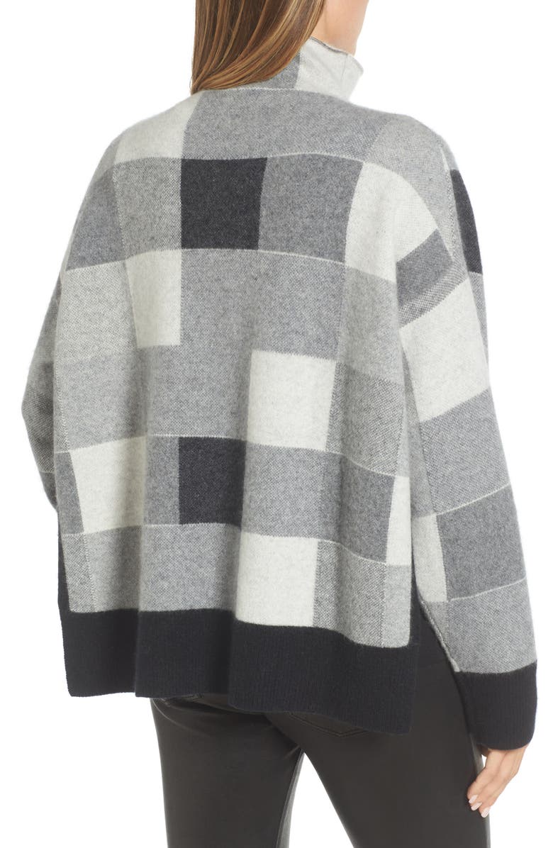Nordstrom Signature Check Plaid Cashmere Sweater, Alternate, color,