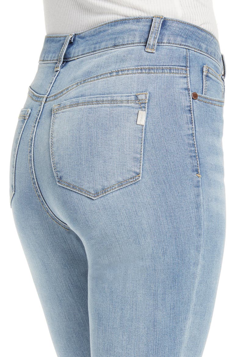 High Waist Ankle Boyfriend Jeans, Alternate, color, IDRIS