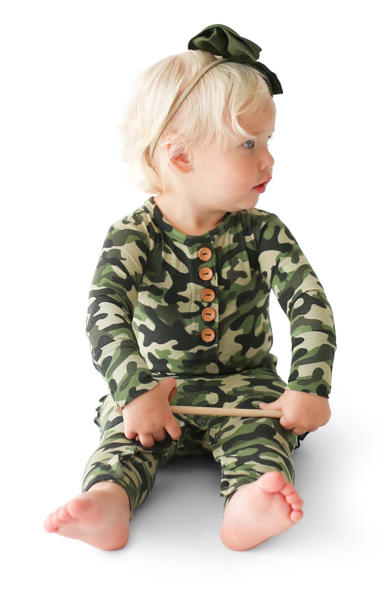 Posh Peanut Cadet Ruffle Romper, Alternate, color,