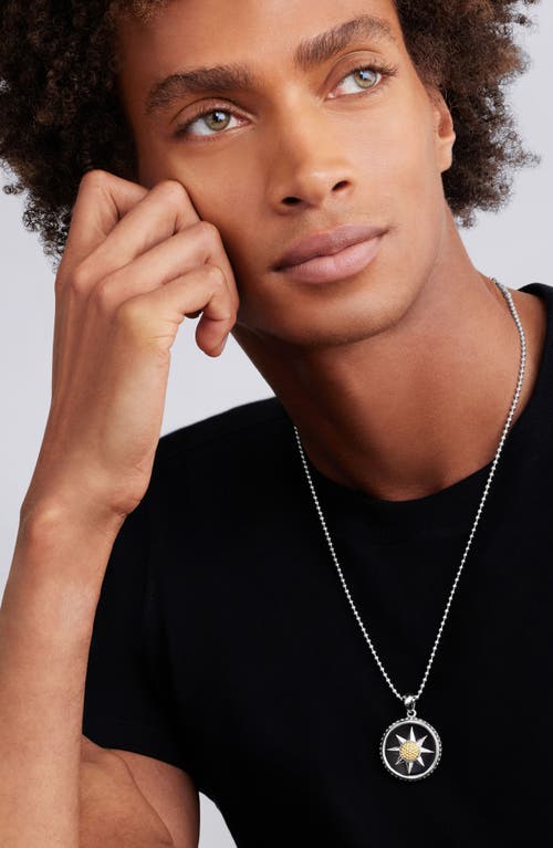 Lagos Anthem Compass Pendant In Two-tone Y