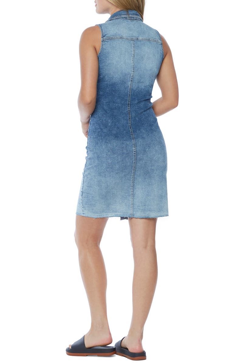 Wash Lab Denim Sleeveless Denim Dress, Alternate, color, City Blue