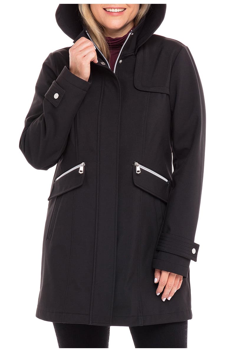 Sebby Zip Front Soft Shell Jacket, Alternate, color,