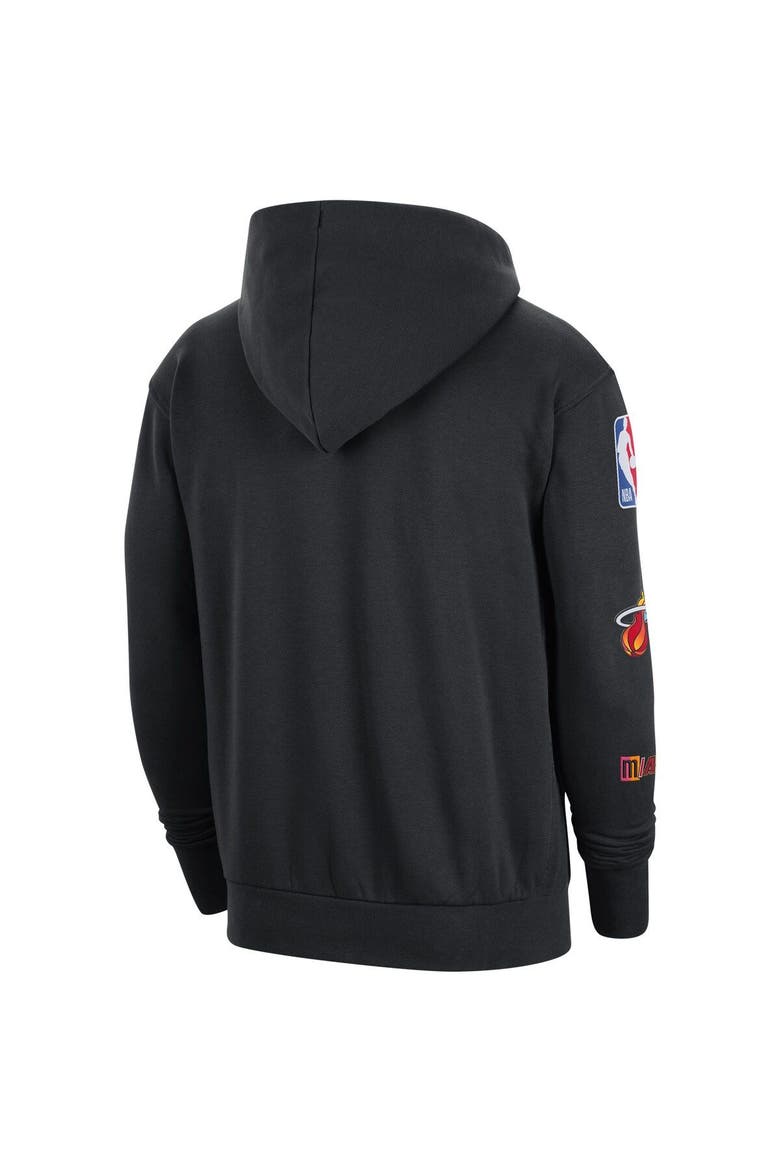 Men's Nike Black Miami Heat 2022/23 City Edition Courtside Heavyweight Fleece Pullover Hoodie, Alternate, color, Black