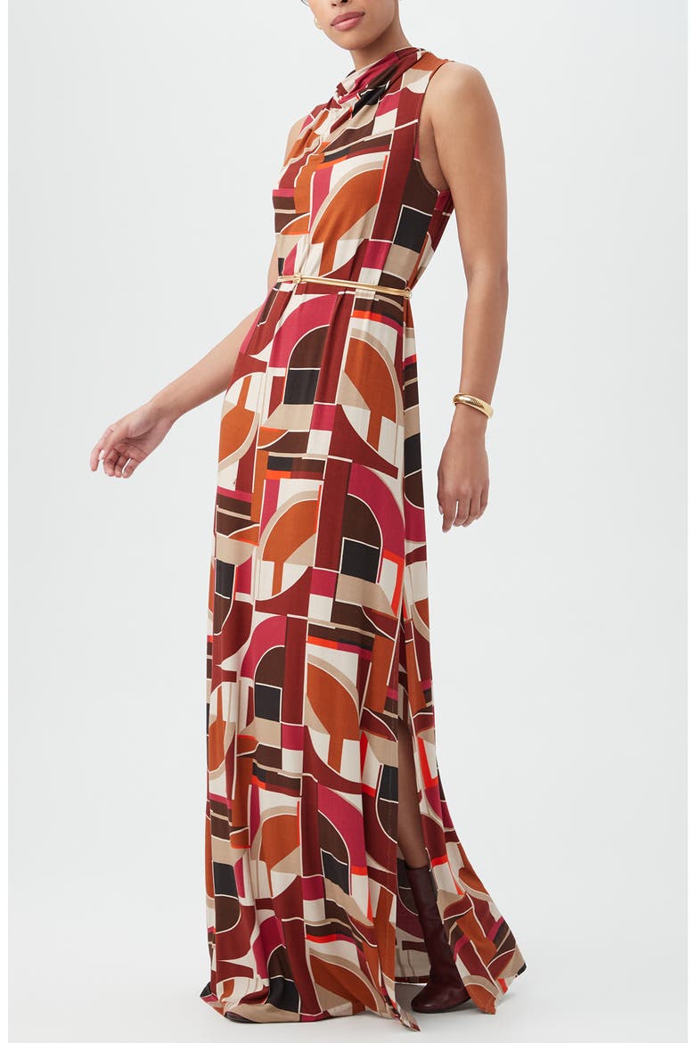 Kia Maxi Dress, Alternate, color, RED MULTI