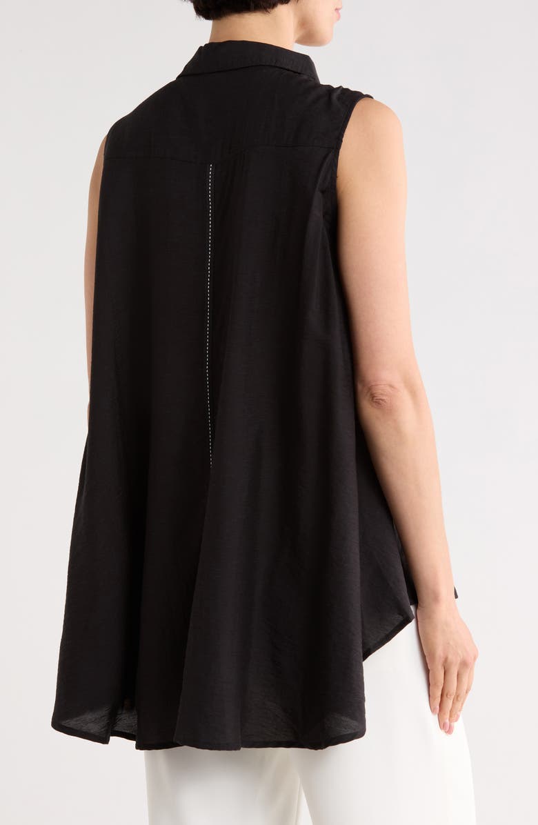 PATRIZIA LUCA A-Line Sleeveless Top, Alternate, color, Black
