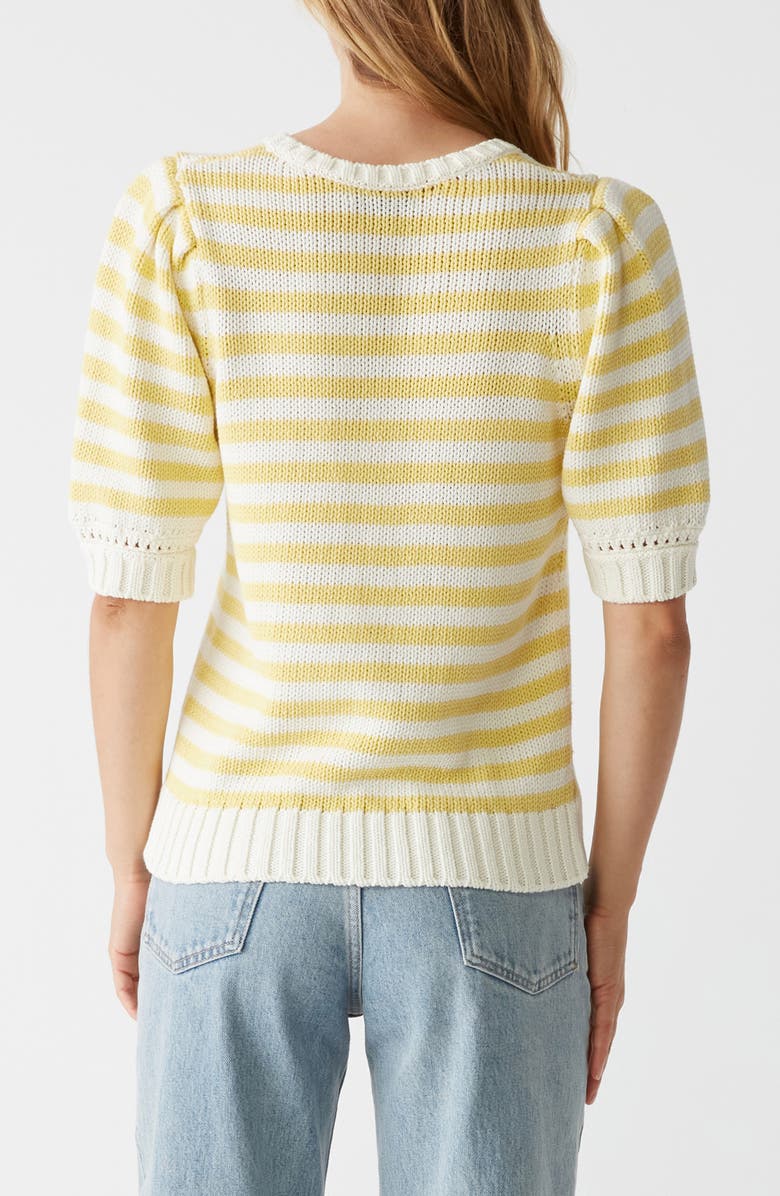 Michael Stars Rosanna Stripe Puff Sleeve Sweater, Alternate, color, 