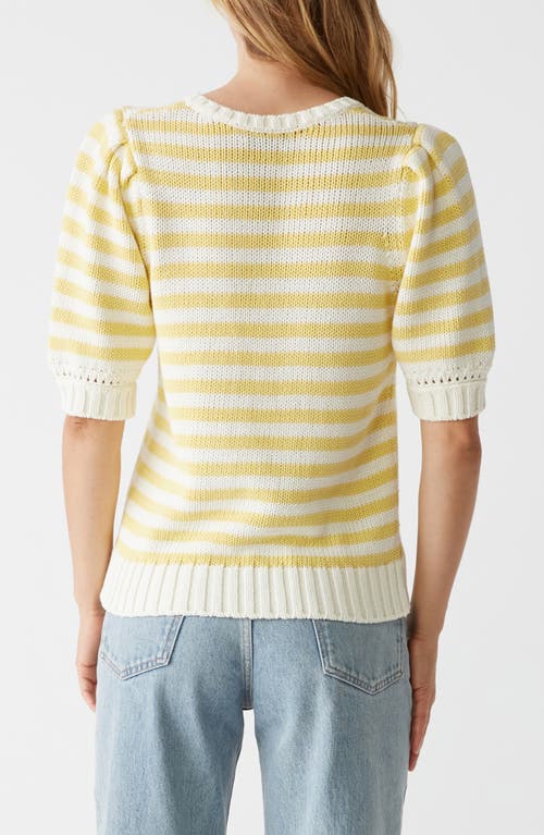 MICHAEL STARS MICHAEL STARS ROSANNA STRIPE PUFF SLEEVE SWEATER 