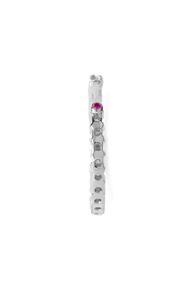 Diamond Hoop Earrings, Alternate, color, D1.00GHSI 18KWG
