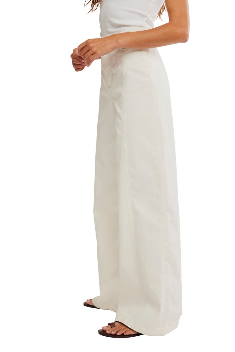 Libre Front Yoke Wide Leg Jeans, Alternate, color, ISLAND LIGHTS