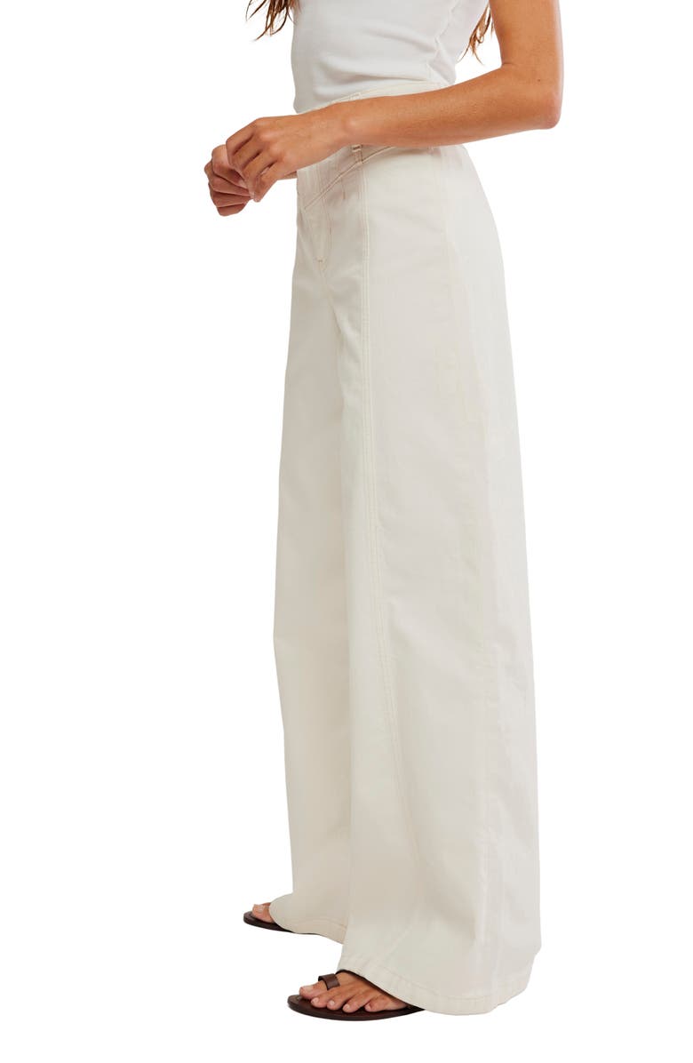 Free People Libre Front Yoke Wide Leg Jeans, Alternate, color, 