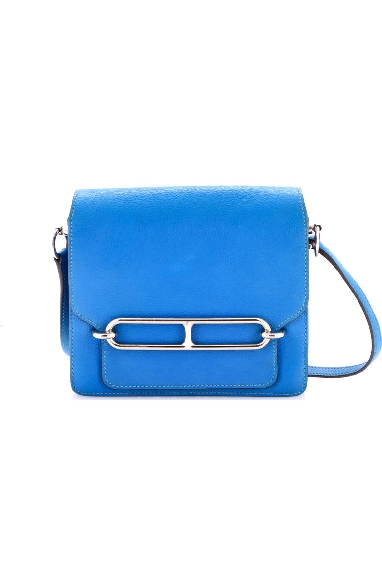 Pre-Owned Hermes Roulis Bag Evercolor 18, Main, color, Bleu Zanzibar