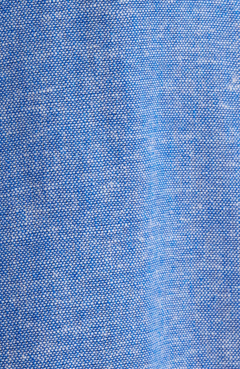 Anne Klein Button Detail Linen Blend Tank Dress, Alternate, color, 