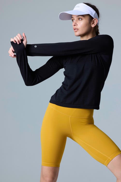 Cozy Zero Tech Merino Classic Fit Long Sleeve Top In Black