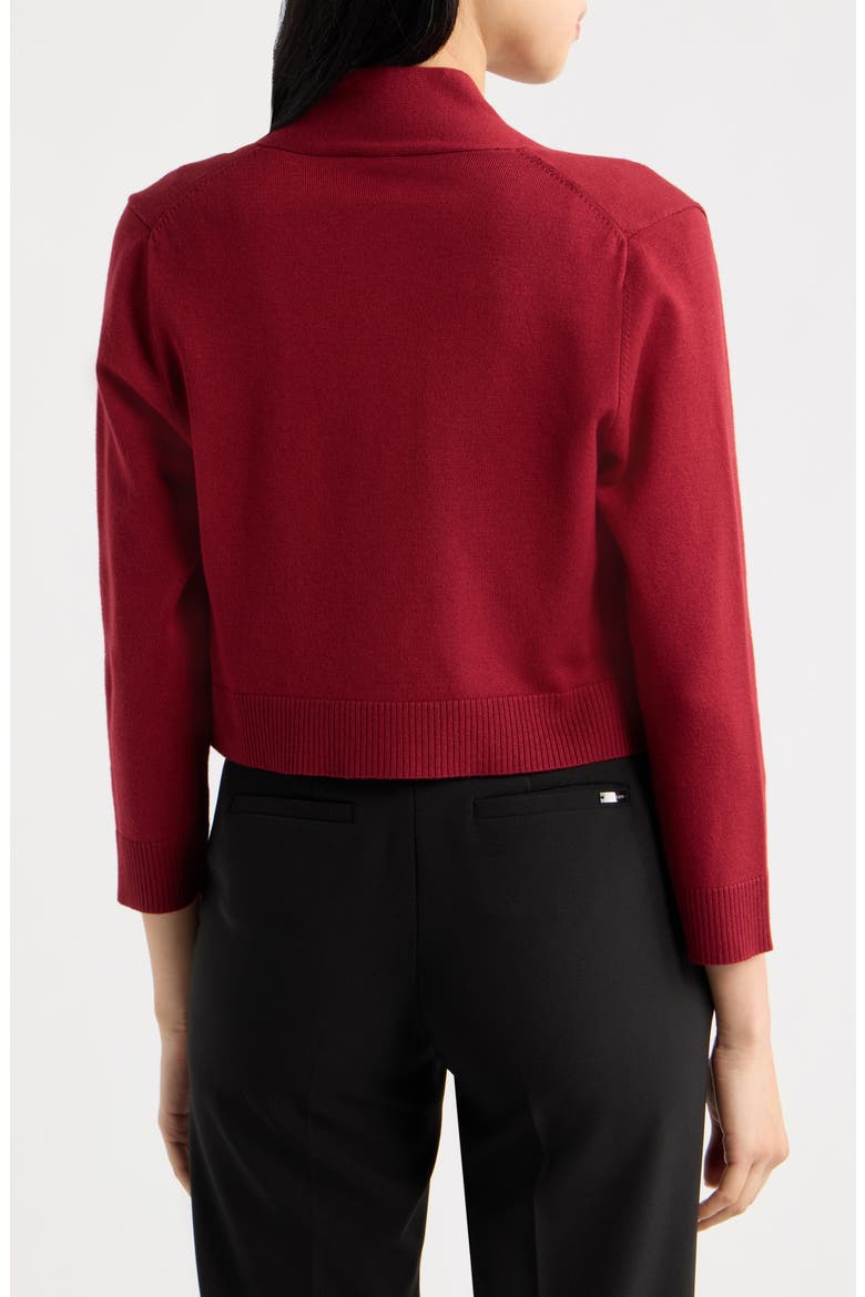 Kissing Front Crop Shrug, Alternate, color, NEW BURGUNDY