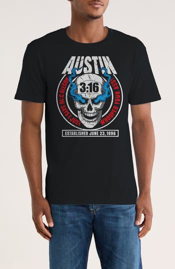 Monster Digital Wwe Stone Cold Steve Austin Graphic T-shirt In Black