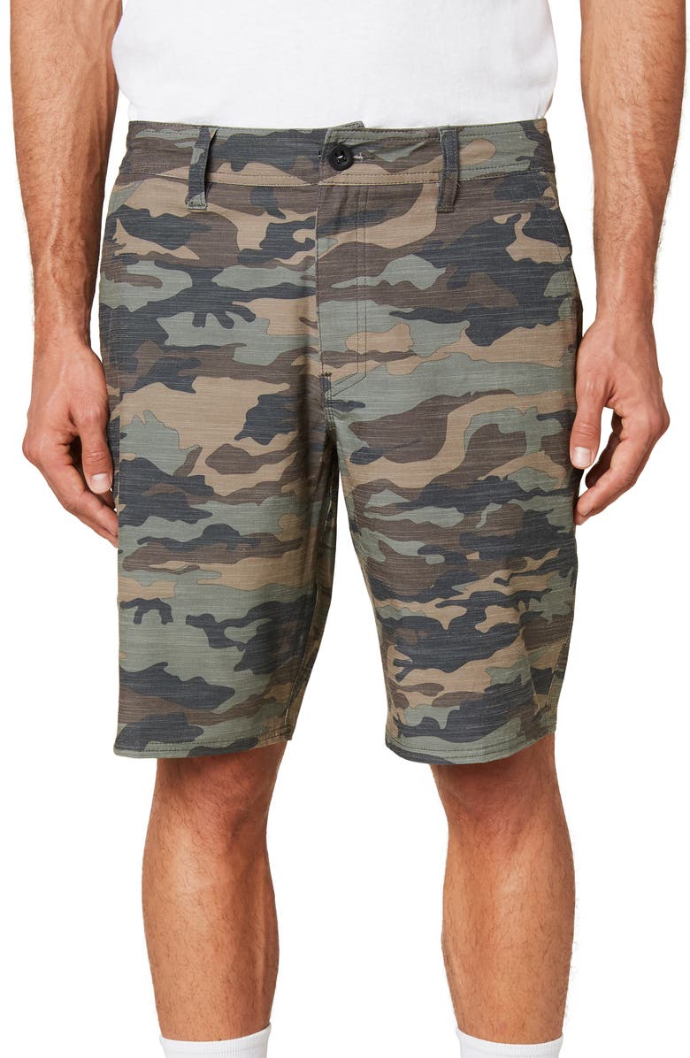 O'Neill Locked Slub Board Shorts, Main, color, Camo