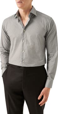 Eton Slim Fit Floral Cotton Dress Shirt