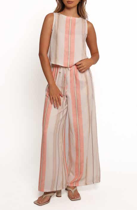 Mckenzie Linen Blend Tank & Wide Leg Pants Set