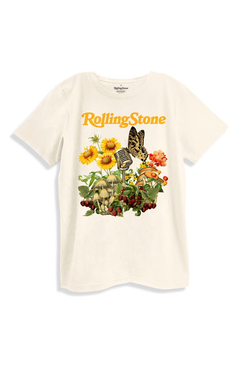 Ripple Junction Rolling Stone Magazine Springtime Graphic T-Shirt, Alternate, color, Coconut Milk