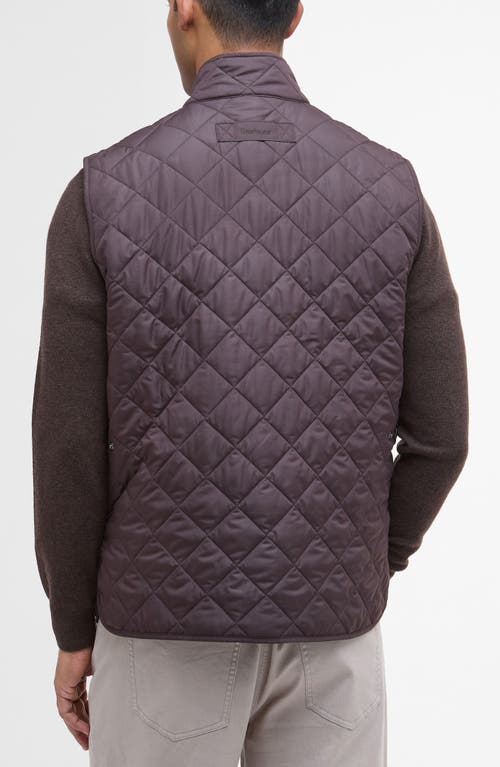 Barbour New Lowerdale Diamond Quilted Vest In Brown