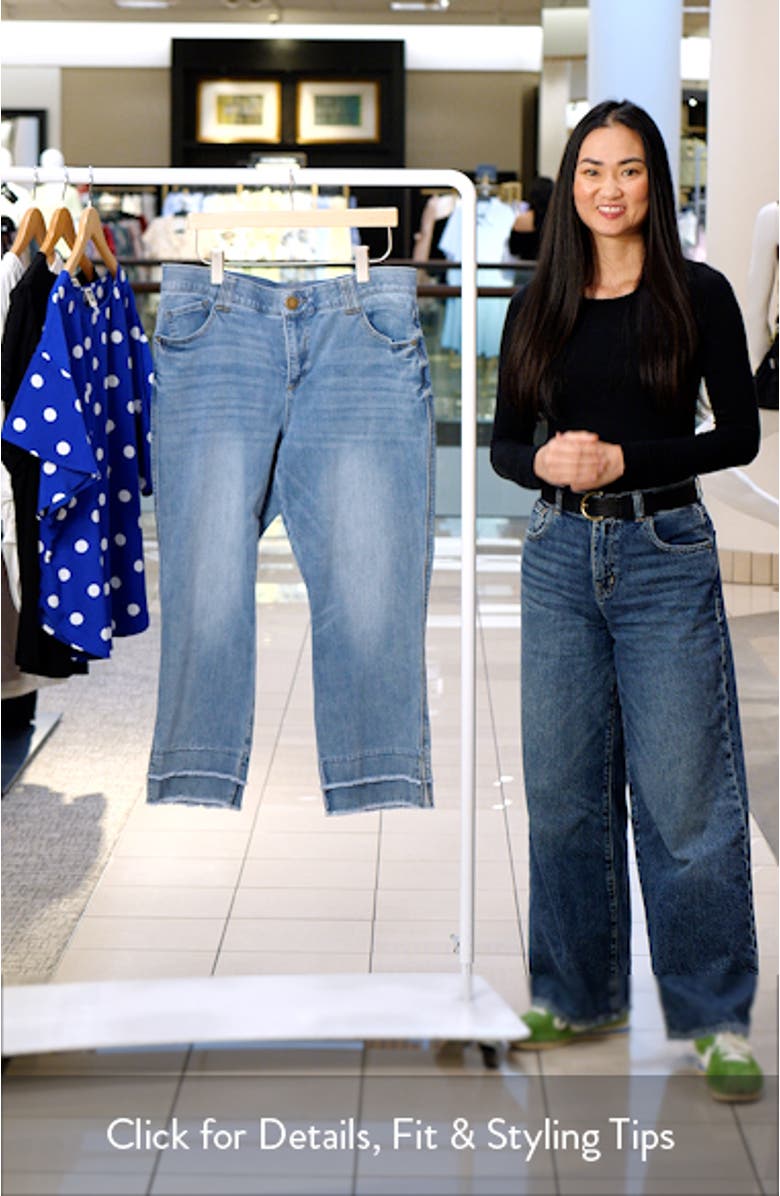 Double Frayed Kick Flare Jeans, sales video thumbnail