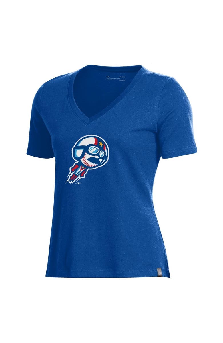 Under Armour Women's Under Armour Royal Kannapolis Cannon Ballers V-Neck T-Shirt, Alternate, color, 