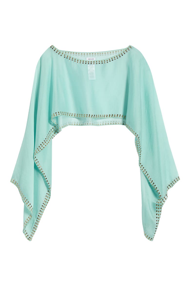 Long Sleeve Embellished Cape Top, Main, color, BLUE