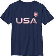 Lost Gods Boy's Lost Gods USA Active Crest  Graphic T-Shirt