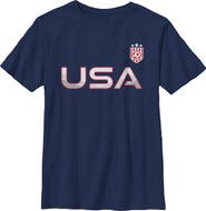 Lost Gods Boy's Lost Gods USA Active Crest Graphic T-Shirt