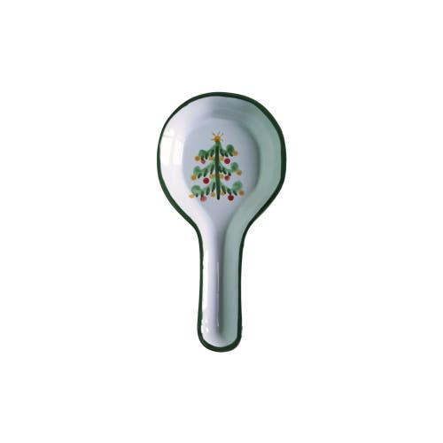 La Gabbianella Magia (christmas Tree) Spoon Rest In White