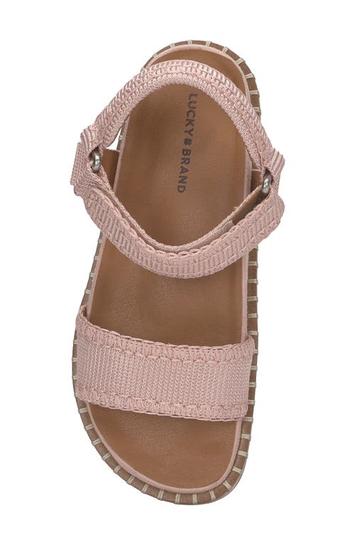 Lucky Brand Ullaniah Ankle Strap Platform Sandal In Blush