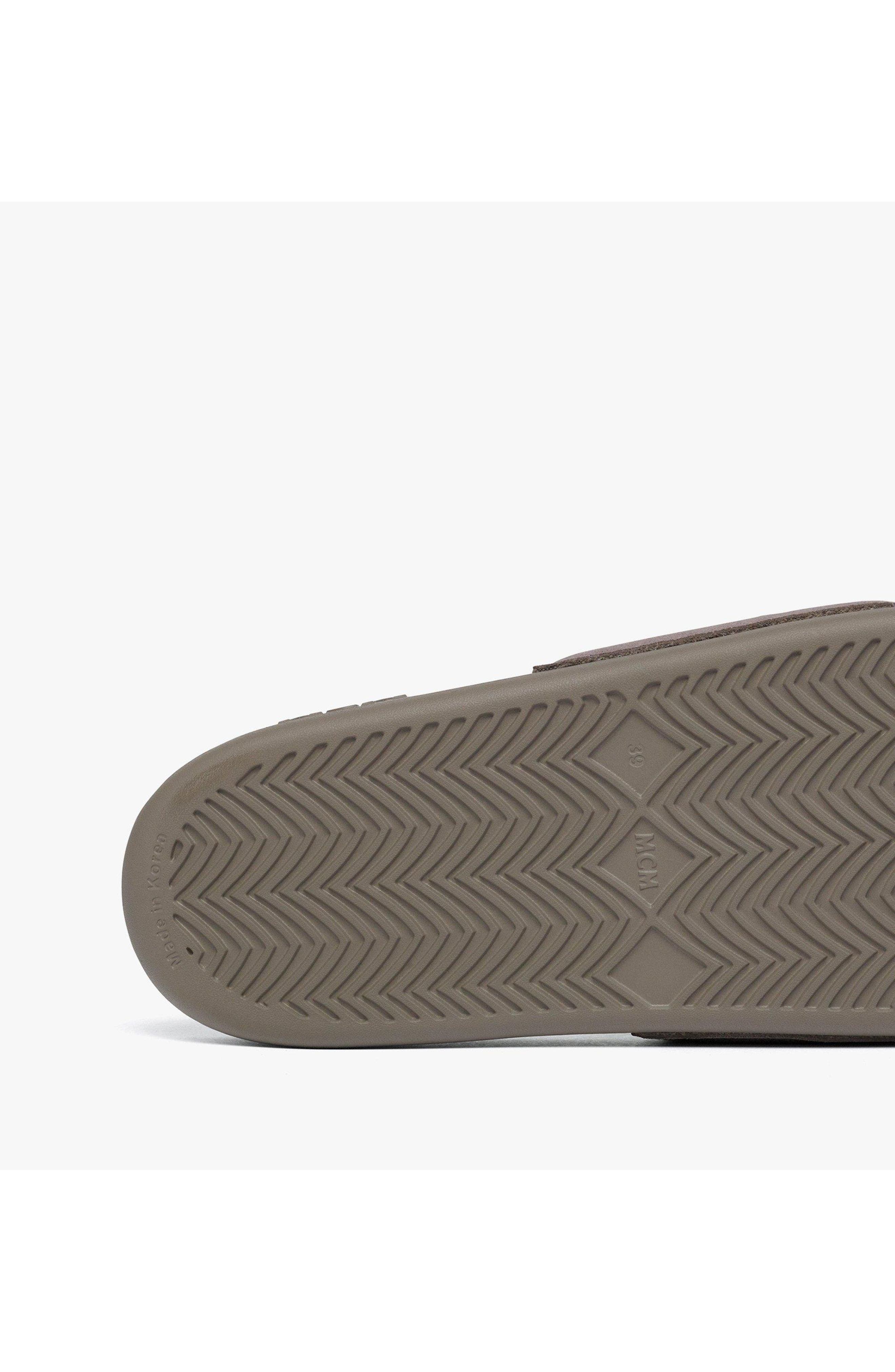 x We The Best Ultrasuede Slides, Alternate, color, Taupe Grey