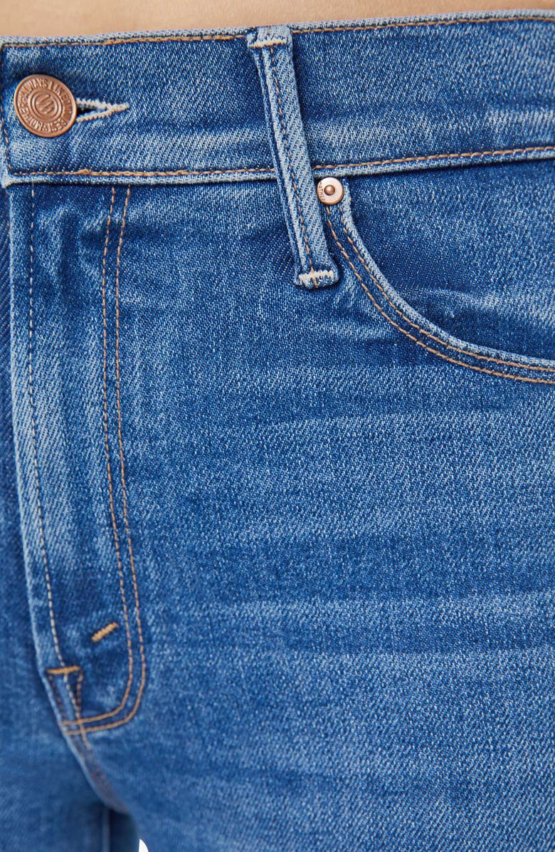 MOTHER The Dazzler Mid Rise Ankle Straight Leg Jeans, Alternate, color,