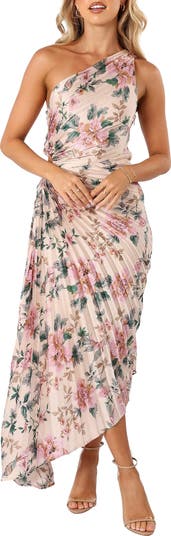 Kleo Floral Print Asymmetric Cocktail Dress