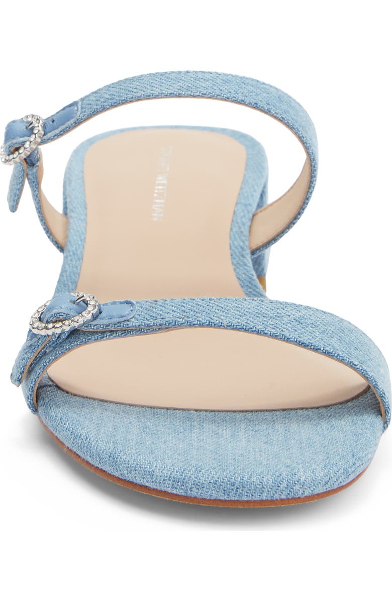 Stuart Weitzman Ginger Slide Sandal, Alternate, color, Mid Blue