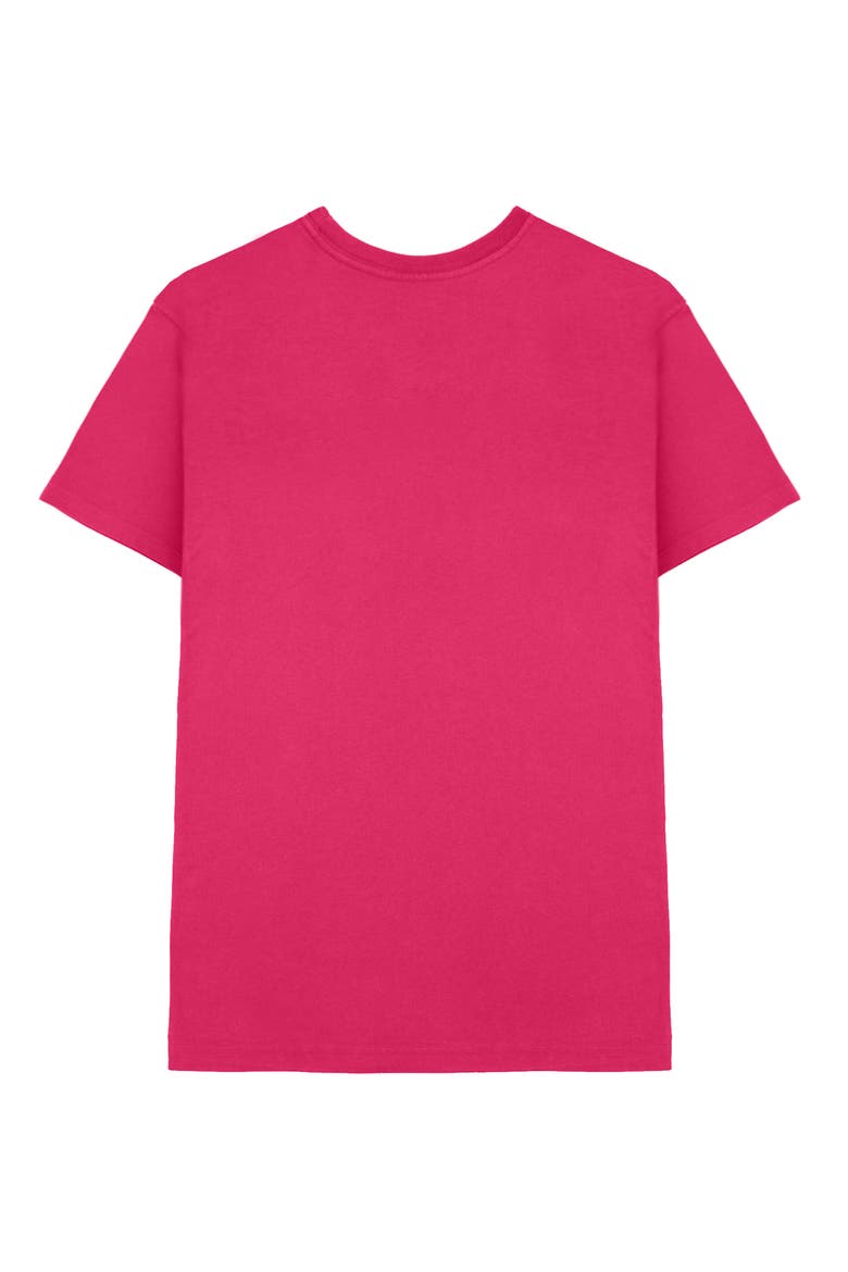 Mens Lil Heart Midweight Cotton Tee, Alternate, color, Fuchsia