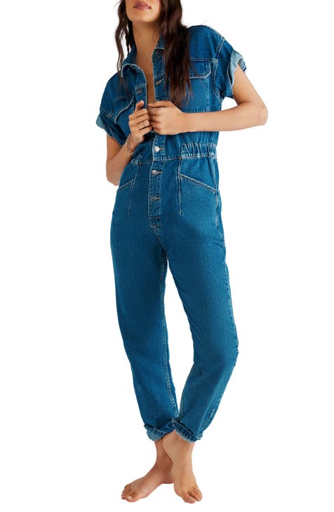 Jean romper pants online