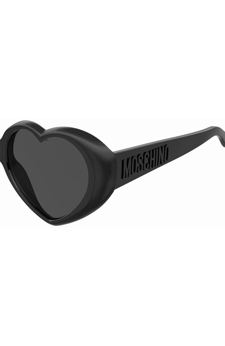 Moschino 57mm Heart Sunglasses, Alternate, color, 