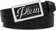 PHILIPP PLEIN Saffiano Leather Belt Cocco Men