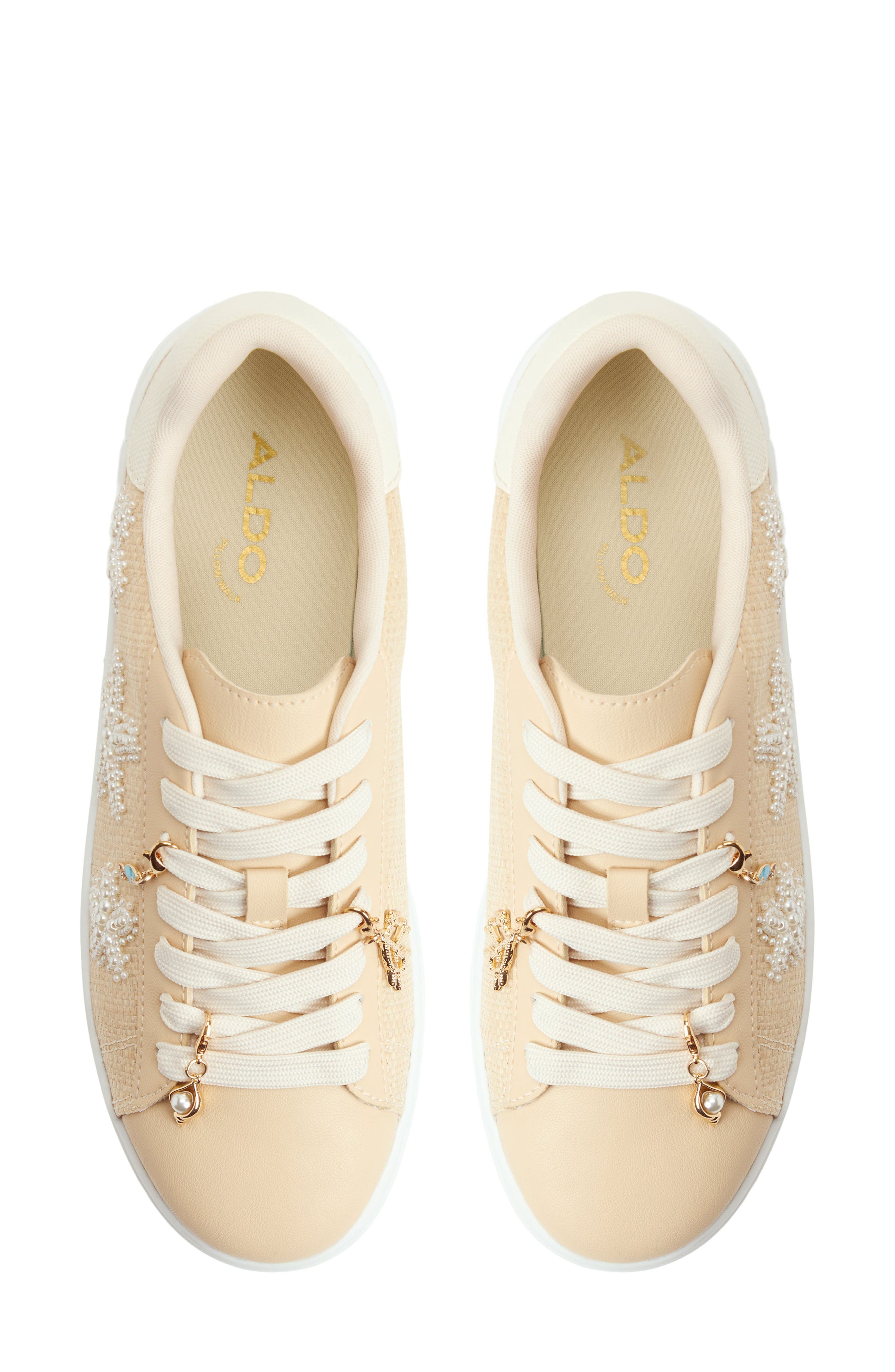 ALDO Solair Platform Wedge Sneaker, Alternate, color, Natural