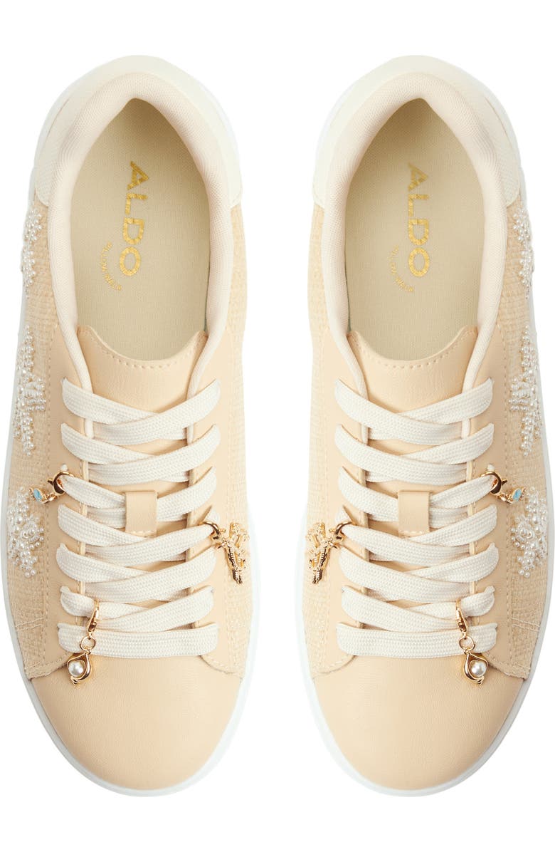 ALDO Solair Platform Wedge Sneaker, Alternate, color, Natural